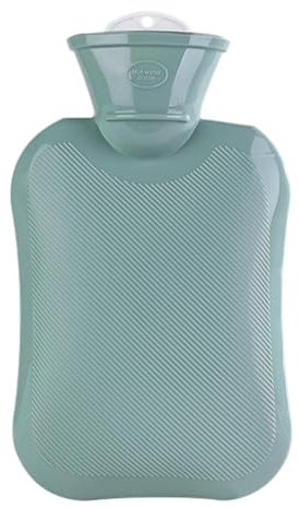 Bouillotte Eau Chaude 1L Bouillotte Enfant Et Adulte Bouteille D'eau Chaude Bouillote Antifuite Douce Bouillotte Thermique pour Soulagement de La Douleur, Dos, Cou Et Épaules