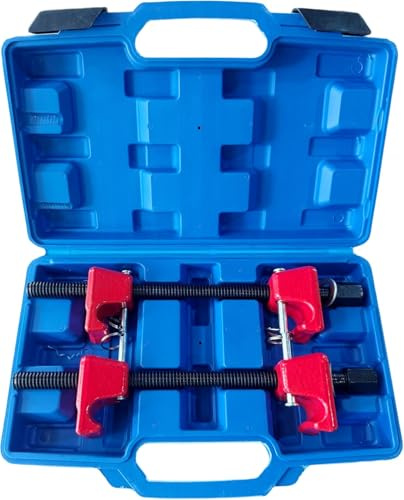 FreeTec Federspanner KFZ 320 mm - Macpherson Federspanner für Stoßdämpferfedern, Schwerlast Spulenfeder Kompressor mit 1/2 Vierkant & 20,6 mm Sechskant für Auto & LKW