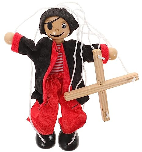 IMIKEYA Zeichenfolge Marionettenspielzeug Puppen für lustige Marionette Marionettenpuppen Puppenspiel Marionette Puppet Marinette-Marionetten Marinette-Puppe Puppe für Stoff Schwarz
