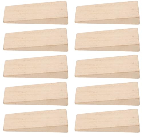HOODANCOS Set da 10 Cunei di Fissaggio in Legno per Manici di Attrezzi Agricoli, Piccoli Cunei di Sicurezza per Martello, Accessori per Riparazione Manico, Compatibili Utensili