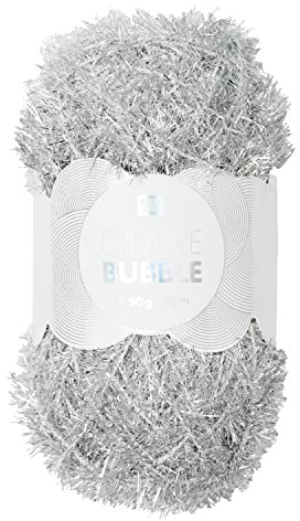 Spülschwammgarn Creative Bubble Metallic Silber