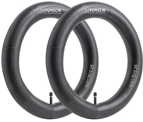 YunSCM 2PCS 47/57-254 14 Zoll Schlauche 14x1.75/1.95/2.125/2.25 AV32mm Ventil Kompatibel 14 Fahrradschlauch/Kinderfahrrad/Elektrofahrrad Schlauch 14x1.75 14x1.90 14x1.95 14x2.0 14x2.125 14x2.25