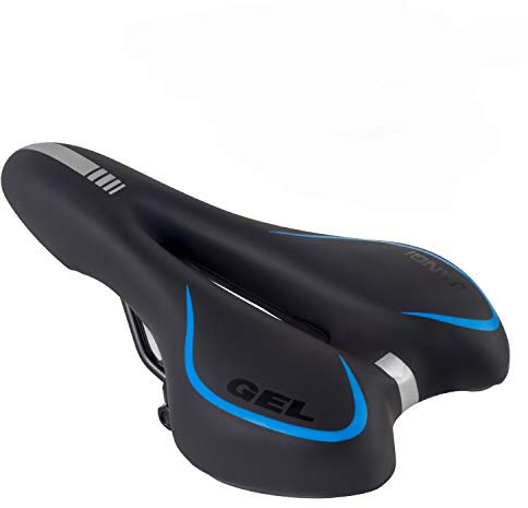 MSDADA Fahrradsattel, Gel Fahrrad Sattel Hohl Fahrradsitz Wasserdicht PU Bequemes Weiches Kissen für MTB/Rennrad/Mountainbike/Heimtrainer/Citybikes/Tourensattel Damen und Herren