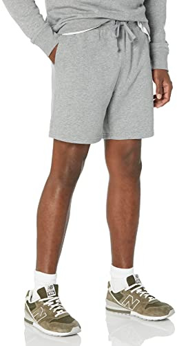 Amazon Essentials Pantaloncini Sportivi Leggeri (Disponibili in Taglie Forti) Uomo, Grigio Puntinato, XL