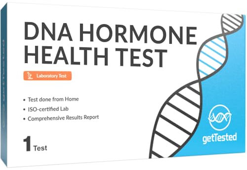 GetTested DNA-Hormon-Gesundheitskit, Hormontest für Frauen und Männer, Speichel-DNA-Analyse von T3, T4-Schilddrüse, TSH, Testosteron, FSH für zu Hause mit personalisierten Wellness-Einblicken