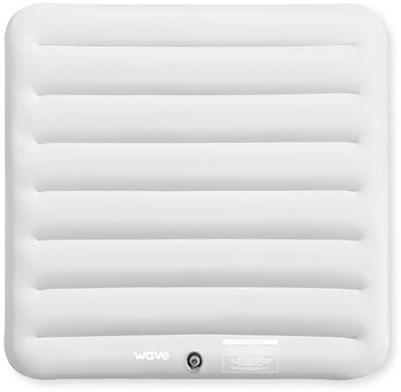 Wave Inflatable Hot Tub Cover | Waterproof, UV-Resistant, Durable Thermal Insulation (Square, 6 Person)