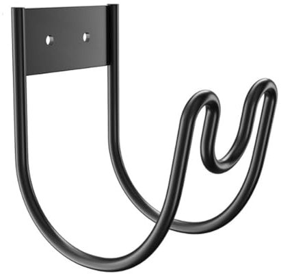 Booso Gartenschlauchhalter Aus Metall - Wandmontierter Wasserschlauchhalter - Schlauchaufhänger für Wasserschlauch-Verlängerungskabel, Staubsaugerschlauch