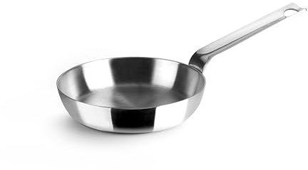IBILI - Sartén Blinis Tricapa Triply Natural 12 Cm, Acero inoxidable, Apto para induccion, sin antiadherente