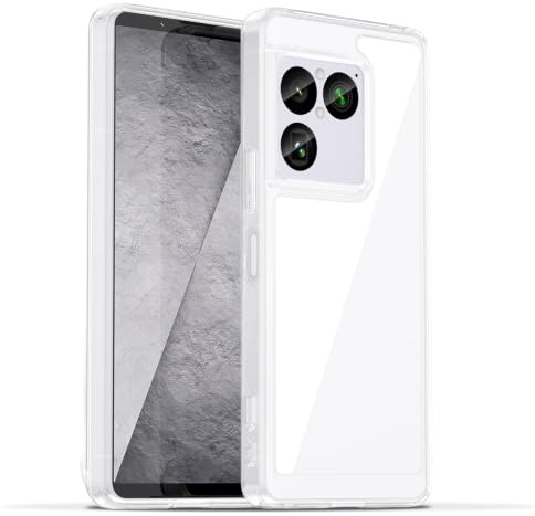 Liisooka Transparentt Skal för Sony Xperia 1 VIII, Militärgrads Fallskydd, Gulförhindrande Skyddshölje med Hård PC-baksida, Ultratunt Chocksäkert Skal Mot Repor.