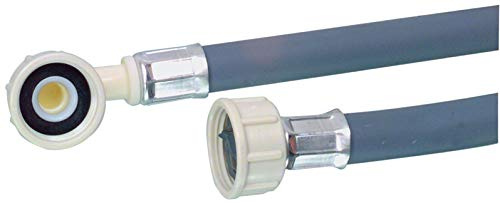 Invero Tuyau d'alimentation universel de 1,5 m - Raccord coudé de 90 degrés - 20 bars d'eau froide à 25 °C - Pour machines à laver et lave-vaisselle - 1,5 m