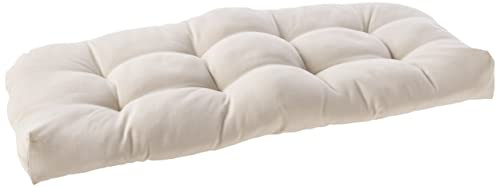 🏡 Bench Cushion Patio Loveseat – Thick Outdoor 44 x 19 Seat Pad for Porch Swing, Garden, Deck, Balcony, RV, Indoor & Outdoor Benches – Durable, Stylish & Comfortable with Ties 🌿🪑🌞🌈, Cream