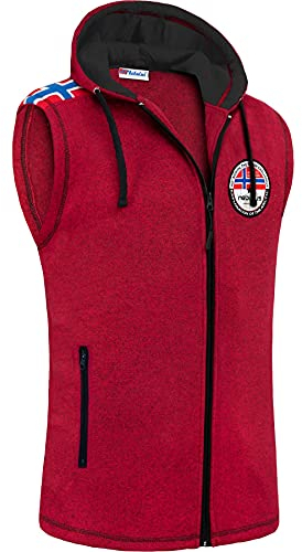 Nebulus Fleeceweste Norway Herren (Model: P5860 - Herren, rot meliert; Größe: XL)