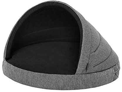 PillowPrim Dog Cave Dog Bed Dog Sofa Dog Bed Dog Kennel Dog Basket Dog Couch Resting Place Pet Bed Dog Bed Dog Bed Cushion Graphite R2: 90 x 60 cm