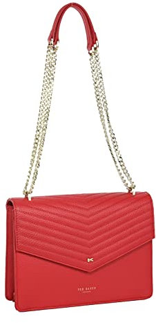 Ted Baker Kalila Schultertasche mit Schleife, Leder, Rot, rot, Einheitsgröße