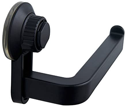 RoxNvm Soporte de Papel higiénico Autoadhesivo, Soporte de Papel Rollo baño, Soporte de Papel para Pegar en la Pared sin taladrar, Fuerte adherencia, Resistente al Agua, para baño y Cocina (Negro)