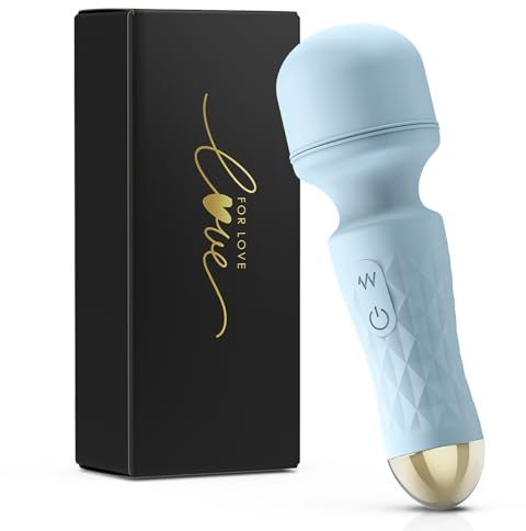 Wand Vibrator Sex Toys for Woman, Adult Female Sex Toy Vibrators Vibrater with 10 Vibration Mode (Blue)