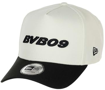 New Era BVB 09 Borussia Dortmund Weiß Schwarz Verstellbare 9Forty A-Frame Cap - One-Size