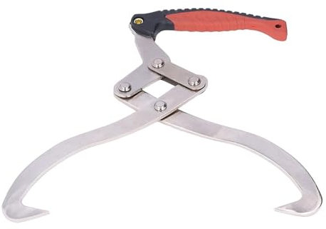 ZGFHLI Handpackzange, Packzange Handhebehaken Holzgreifer Holzpackzange Schleppzange Forstzange Holzzange Holzklauenhaken Ergonomisches Griff Forst,A