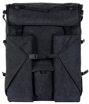 Impermeabile Art Portfolio Case Zaino Artista Disegno Board Bag Portatile Sketch Pad Storage Borsa per il trasporto 60 x 50 cm, Nero