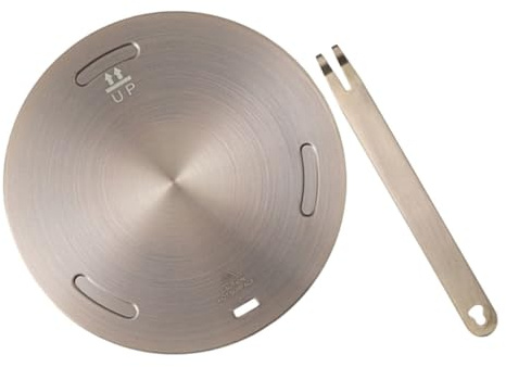 Plaque de Transfert de Chaleur Induction en Acier Inoxydable | Disque Convertisseur pour Cuisinière à Gaz, Surface Lisse, Nettoyage Facile, Rangement Compact, Usage la Cuisine