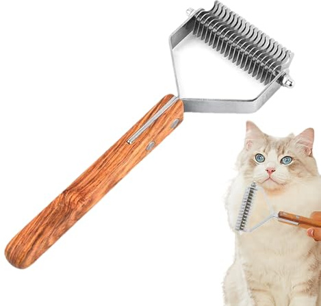 Brosse à sous-poil pour chien | Outil de démêlage double face pour animaux de compagnie, brosse à sous-poil pour chat, pour l'intérieur, la maison, le salon, la salle de bain, le spa, le toilettage