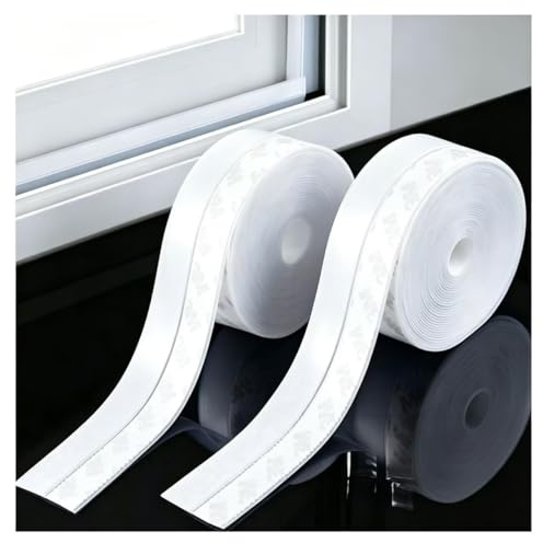 Strisce autoadesive blocca-luce, 5M tagliabili for finestre, for tende e persiane, 4 colori(White,W4.5 cm (1 3/4))