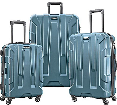 Samsonite Centric Hardside Expandable Luggage with Spinner Wheels, Teal, 3-Piece Set (20/24/28)