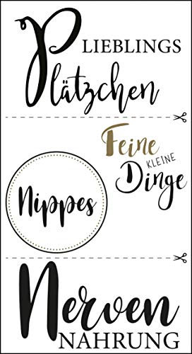 Rayher 50104000 Nervennahrung Deko-Abziehmotive, Wasserschiebefolie Transfer Sticker, 2 Bogen, 10 x 16 cm