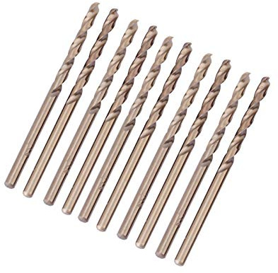 10pcs Cobalt Drill Bits, M35 Specialist Metal Drill Bits, 4mm Stainless HSS-CO Twist Drill Bit for Drilling Stainless Steel Cast Iron Sheet Metal Steel Plate Angle Iron(4mm)