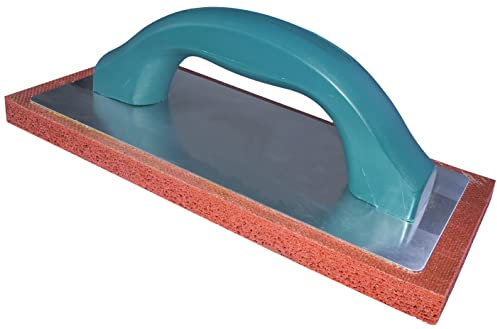 AERZETIX - C54531 - Llana de acabado en caucho poroso - 230x100x15mm - manija en plástico/base de metal - talocha para albañilería estuco