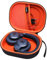 LTGEM EVA Hard Case for JBL Live 770NC/660NC/650BT/460NC/670NC/400BT/500BT and JBL Tune 770NC/710BT/720BT/760NC/700BT/750BT/510BT/660NC/520BT/500/E45BT Bluetooth Wireless Headphone(Black+Orange)