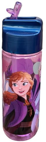 CARTOON Trinkflasche Tritan Ecozen Disney Frozen Kinderflasche 540 ml mit klappbarem Ausgießer