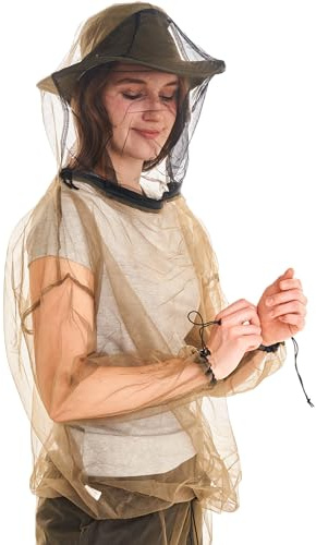 Coghlan's Chaqueta antiinsectos, protección contra mosquitos e insectos, unisex, malla ultrafina, transpirable, ligera, ajuste ajustable, para camping, senderismo, pesca y actividades al aire libre