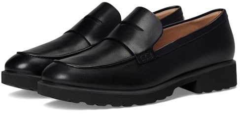 Cole Haan Women's Gwendolyn Penny Loafer, Black Leather, 6.5-B UK