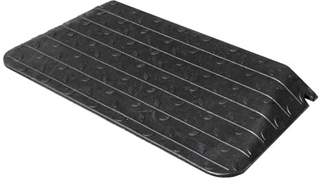 Vilnow Rampe de trottoir en caoutchouc noir - Rampe de porte pour fauteuil roulant - 90 x 54 x 9 cm, Hauteur 9 cm, Charge max. 75 kg