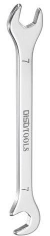 HARFINGTON 7mm Thin Double Open End Wrench w 15° and 75° Angled