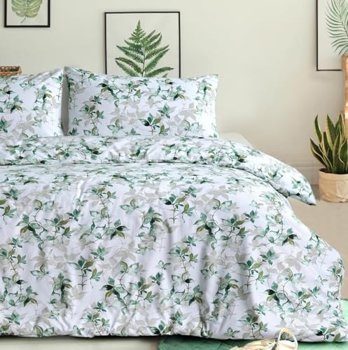 Linen Home King Size Duvet Cover Sets Premium Brushed Microfiber Kingsize Duvet Cover Sets Ultrasoft Hypoallergenic King Size Bedding Sets Reversible Quilt Cover Set With Button Closure