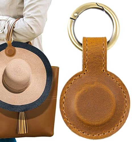Genérico Clip para Sombreros | Gancho De Almacenamiento Ligero De Cuero | Llavero Con Imán Para Sombrero Y Bolso - Hombre Mujer Vacaciones Uso Diario Playa Golf Senderismo Bolso