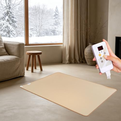 Laohucai Tapis Chauffant électrique, imperméable et Chauffant pour sols,