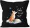 Autiga Kissenbezug Baby it`s Cold Outside Fuchs Winter Kissen-Hülle Weihnachten Schnee Fox schwarz 40cm x 40cm