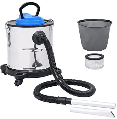 Bussandri Exclusive - Aschesauger mit HEPA-Filter 1200W 20 L Edelstahl