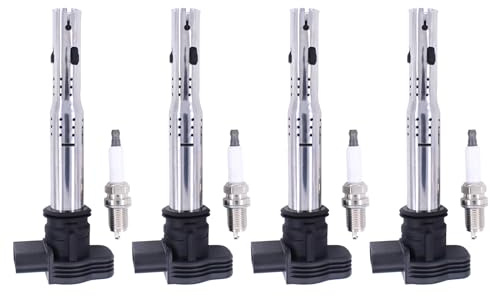 Zündspule Zündkerze für A1 8X A3 8P A4 B7 8E A4 B8 8K A5 8T A6 4F A6 C7 4G A6 4G A6 C6 4F A8 D4 A8 4H Q3 8U Q5 8R R8 TT 8J Alhambra Altea XL Exeo ST Leon 1P Toledo für Octavia Superb 2 Superb 3T Yeti