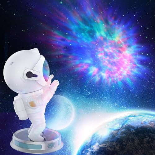 Astronaut Star Projector Galaxy Night Light, Galaxy Starry Nebula Ceiling Projection Lamp with Timer and 360°Adjustable,Space Buddy Ideal Present for Children Day