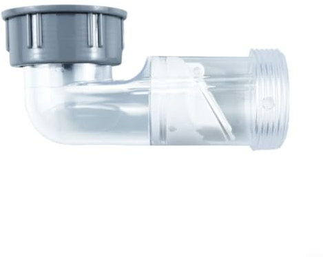 Tuyau de vidange d'évier de cuisine, 45 mm, transparent, anti-refoulement, tuyau latéral, système de drainage rapide, fonctionnement automatique pour lavabo de salle de bain