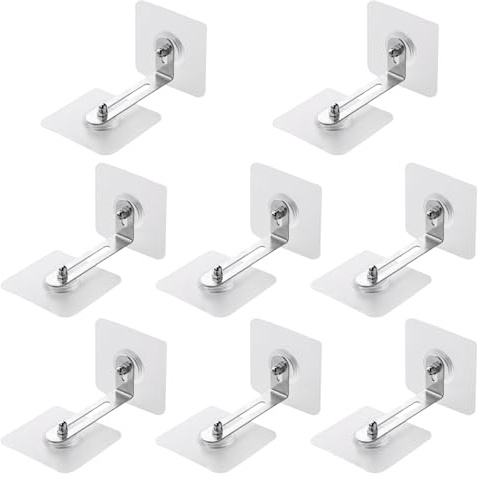 Anseom Kippsicherung Möbel für Kleinkinder 8 Pcs, Sicherheitsanker für Möbel, Anti Kipp Möbelgurte Wandbefestigung, Transparente Wandanker mit Selbstklebenden Schrauben - möbel-Kippschutz ohne Bohren