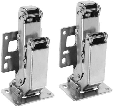 DIYEAH 2 Piezas Bisagras Hidráulicas de Gabinete Soporte Muebles Pesados Tecnología de Amortiguación Hidráulica Frío Montaje Superficial Durabilidad y Estabilidad Cocinas