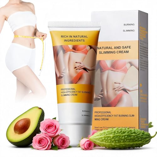 Crema Quema Grasa Abdominal, Crema Anticelulítica para Mujer y Hombre, para Abdomen, Piernas y Brazos