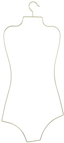 10 grucce in metallo dorato per costumi da bagno e bikini, a forma di corpo, per camera da letto, casa
