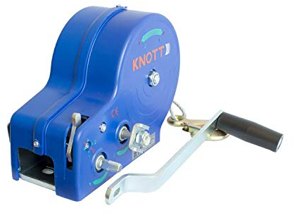 KNOTT Treuil 1135 kg à câble, boîtier Bleu