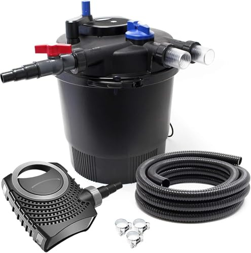 SunSun CPF-20000 SET 40000l 36W UVC NEO8000 Bomba Manguera Set de filtro para estanque